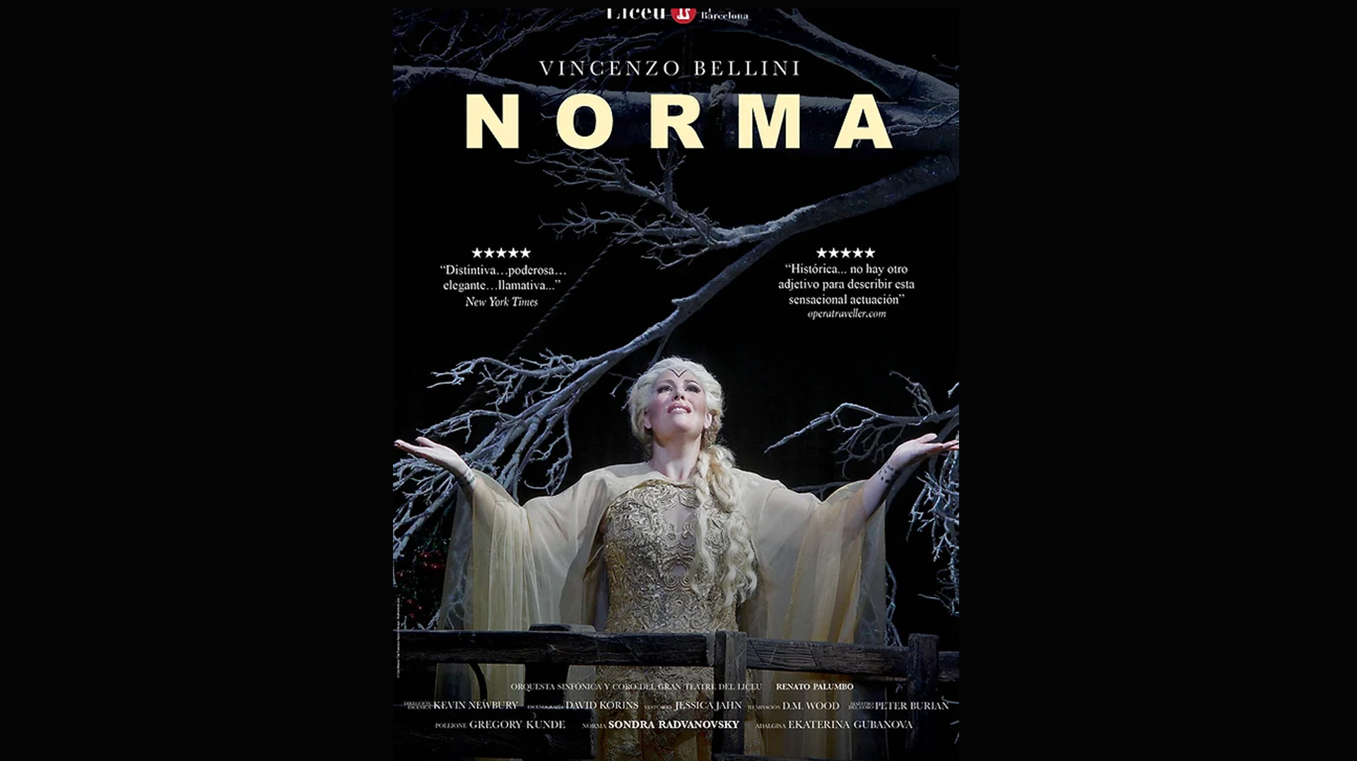 Agenda MUSICA OLOT Projecció en directe de l´òpera Norma de Vincenzo Bellini a Olot